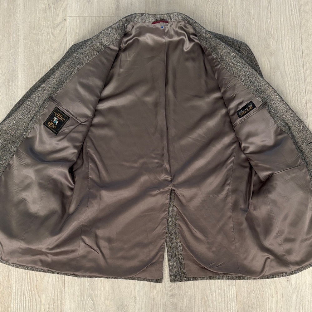 🔥BUNDLESALE Men’s 44R Hart Schaffner & Marx Silk Spirts Coat Blazer Jacket - Picture 4 of 8